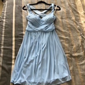 David’s bridal ice blue dress